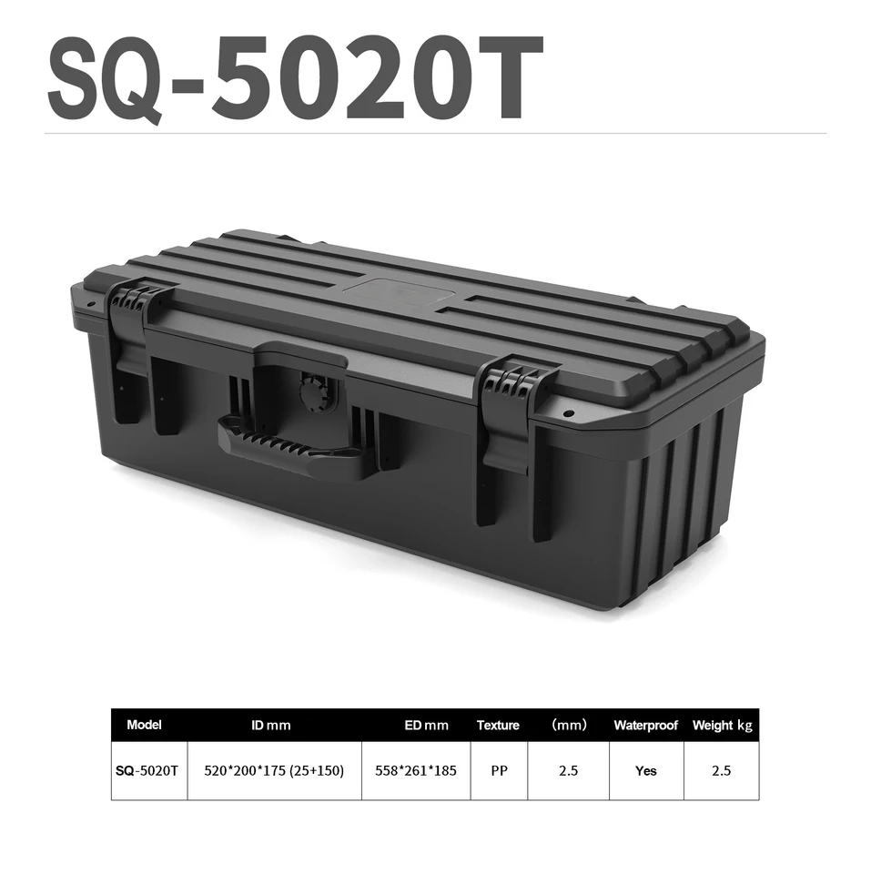 SQ5020 Nový bezpečnostný box Prenosný nástroj na náradie Plastové skrinky Plastové skrinky na vybavenie krabičky vodotesná digitálna bezpečnostná skrinka