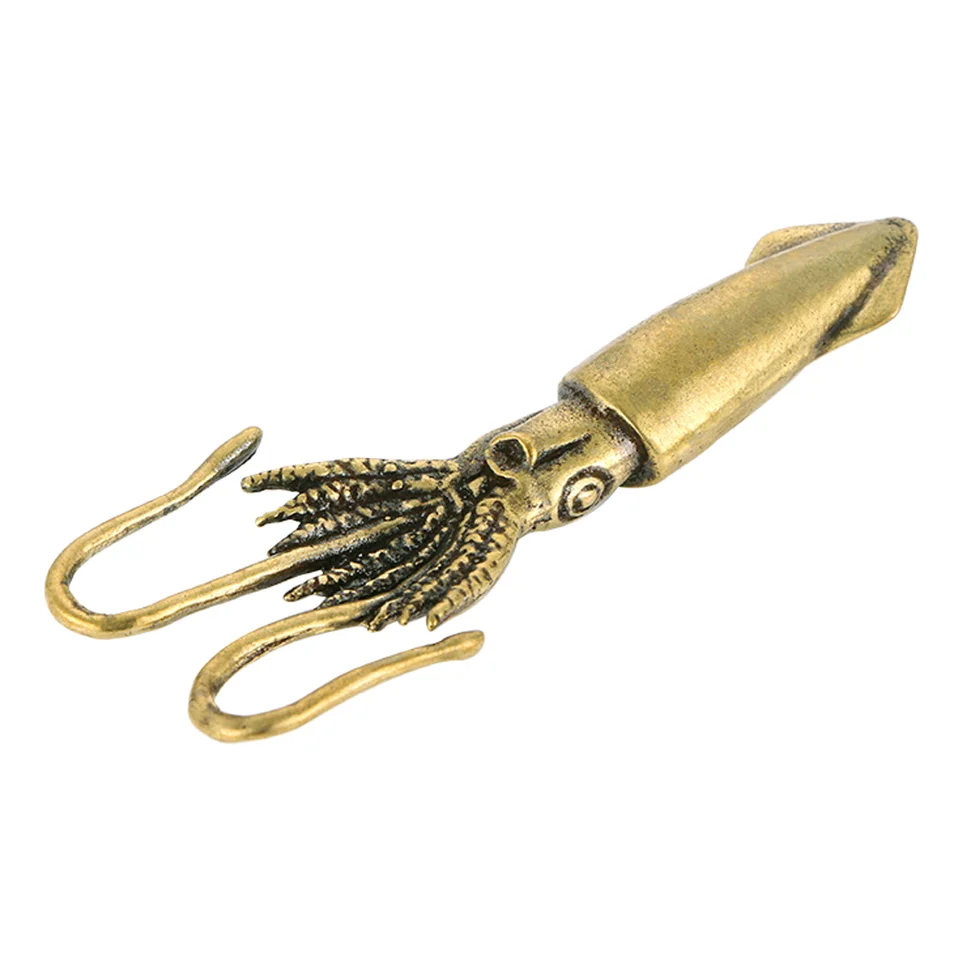 Squid Ornament Hray Figurine Vintage Modeling Style Decor Destrec zdobenie medená remeselná kancelária Obývacia izba