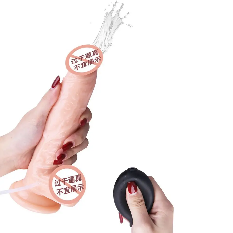 Squirt Squeep simulované dildo 8 -palcové análne plug Masturbators Expanding Anal Device Simulované falus dospelý vtipný sexuálne hračky Ženy