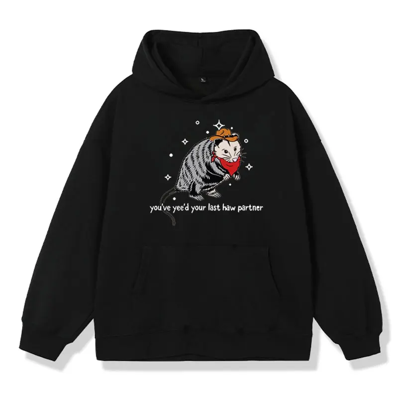 sranda, práve ste si dali posledný haw tlat kapucňa pánske ženy móda harajuku s kapucňou Mikiny cool nadmerne veľkým náhodným pulóverom