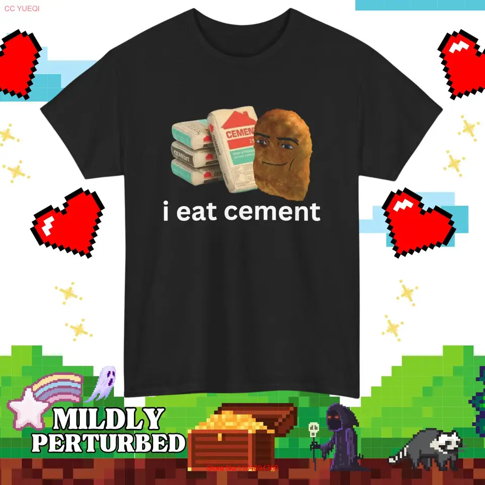 Sranda, že jesť cementové meme tričko ironické krčenie podivne špecifické prekliate kuracie nugget muž, ktorý sa nezúčastnil gegagedigedagedago