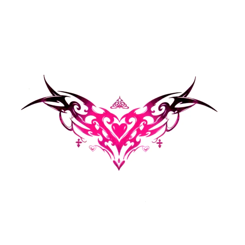 Srdce Dragon nepremokavé dočasné tetovanie nálepka Henna Glitter Tattoo Beauty Tatoo Dočasné nálepky pre ženy Tatuajes