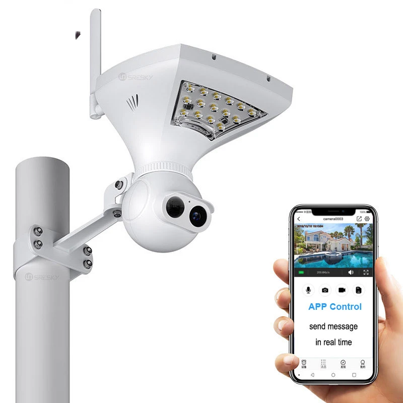 SRESKY VEĽMI KVALITA HD OUTDORODOU WIFI WIFI Wireless IP zabezpečenie GSM SOLAR CCTV 4G CAMERA