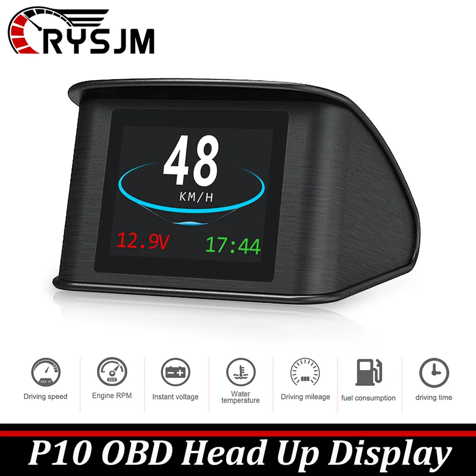 SS P10 Head Up Displej OBD HUD Auto na palube počítačového tafeteru Overspeed Alarm Electronické príslušenstvo OBD2
