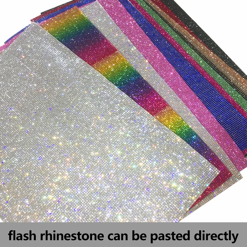 SS6 2 mm AB farby Full Glass Crystal SHOPALE Self Adhesive sieťové aplikácie pásová nálepka slepka na plech odev