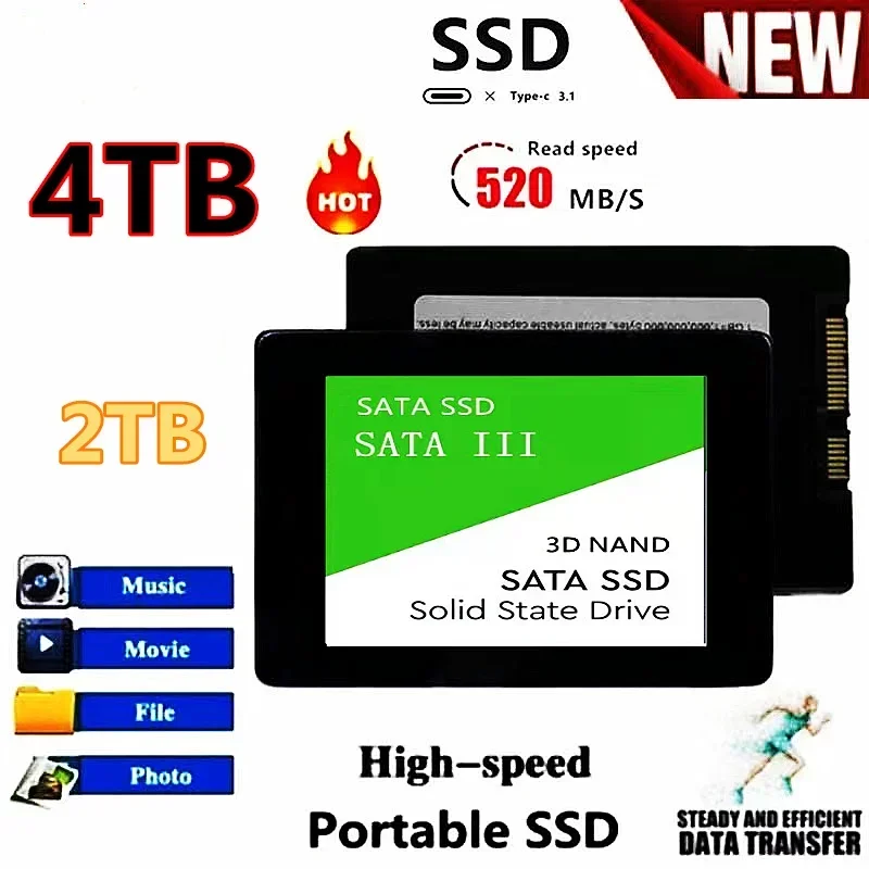 SSD Drive HDD 2,5 pevného disku SSD 120 GB 240GB 1TB 512 GB 2TB 256 GB HD SATA DISK Interný pevný disk pre prenosný počítač