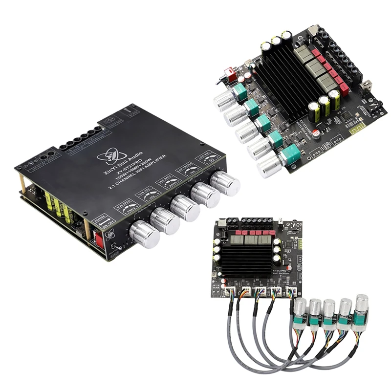 ST21PRO Bluetooth Digital Audio Power Amplifier Board 2.1 kanál 100WX2+200W subwoofer TPA3221 presahuje 3116