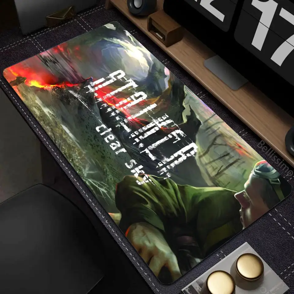Stalker Clear Sky Mouse Pad Cartoon Lockedge Veľká herná podložka Počítačový hráč Hamer Klávesnica Mat Desk MousePad Desk Desk