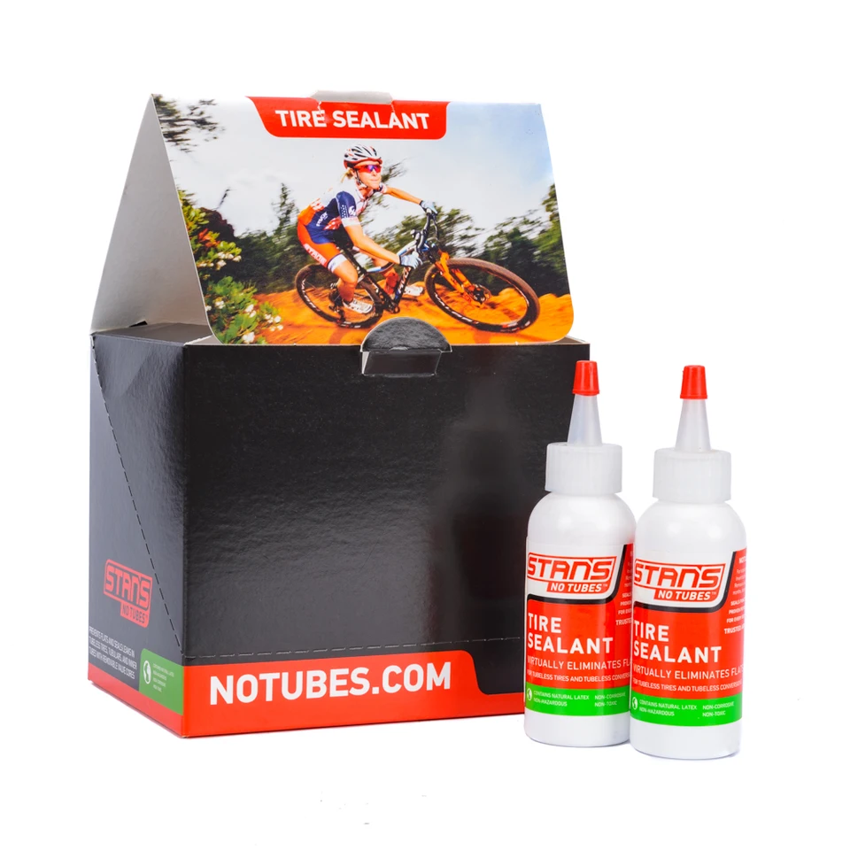 Stan's Bicycle Tire TEALNECTURE TELESSUE bez vliek 2 unca fľaša prírodné materiály tesnenia Rýchlo