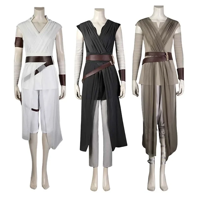 Star and Wars Rey Cosplay kostým Cost Rise of Skywalker Rey Cosplay uniforma set pre dospelých Halloween Karneval Party kostýmy pre WOMA