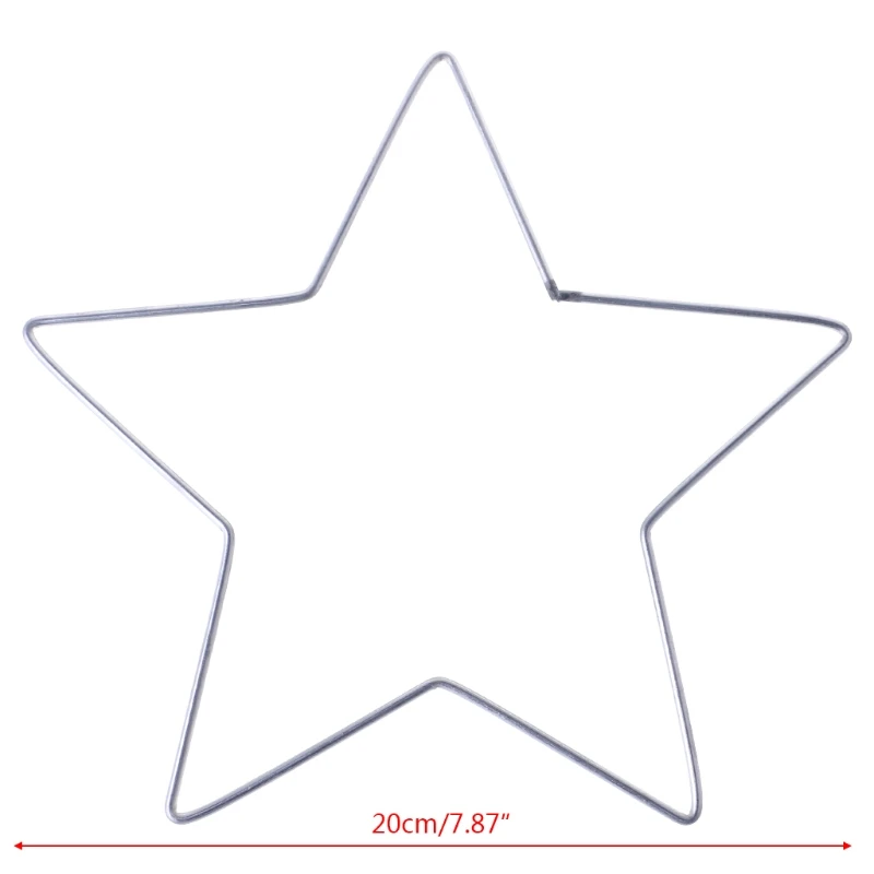 Star Ring Strieborný v tvare drôteného venca Macrame Rámy pre Deň nezávislosti
