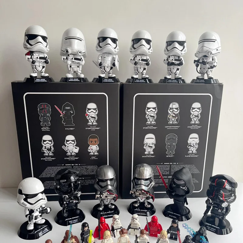 Star Wars Darth Vader Vader Commando Boba Fett q Verzia Akcia Anime figúrka dekorácia modelu dekorácie automobilu Darček pre deti 10 cm