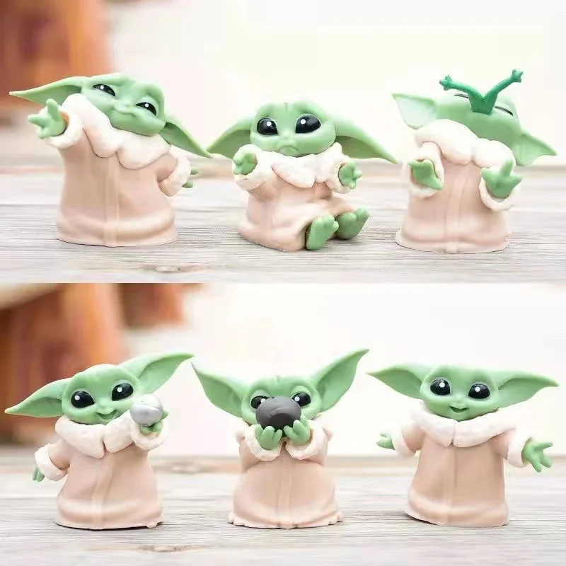 Star Wars Mandalorian Little Yoda detské ručné ornament Ornament anime vreckový model verejná detská bábika