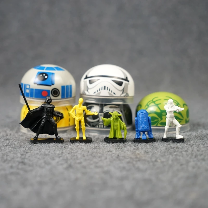 Star Wars Mini postava Gashapon Capsule Toy Stormtrooper R2-D2 C-3PO Yoda Model Collection
