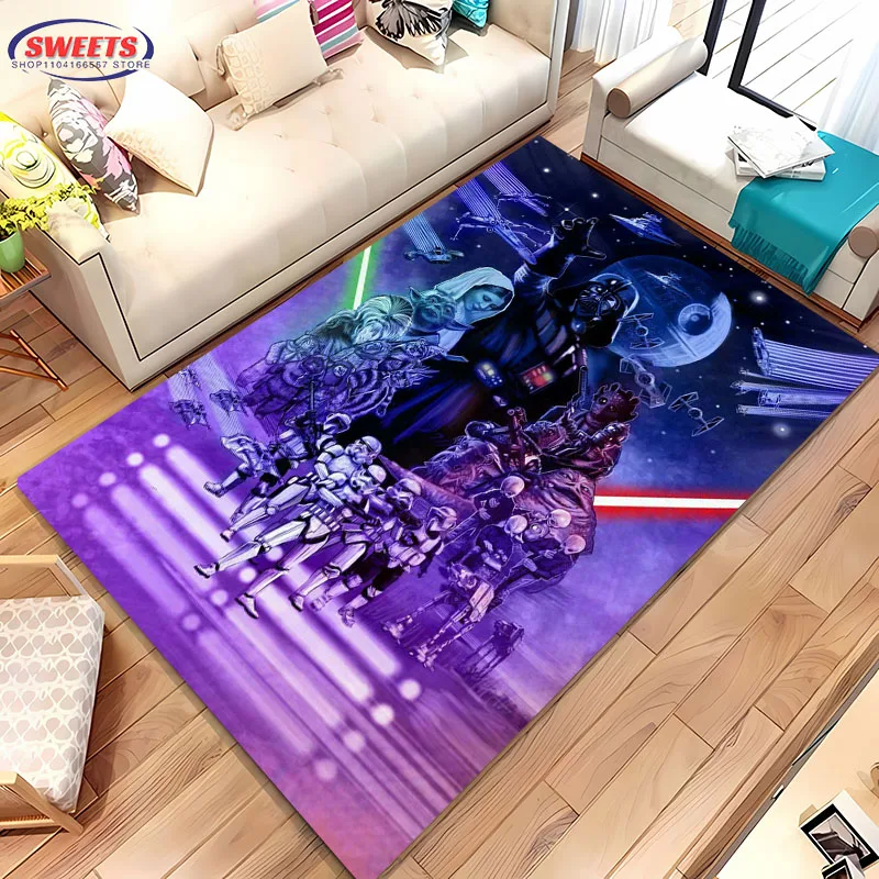 Star Wars New Case Area Koberec, obývacia izba a spálne domácnosti, detská miestnosť na pohovku, rohožku podlahový koberec proti šikanovaniu