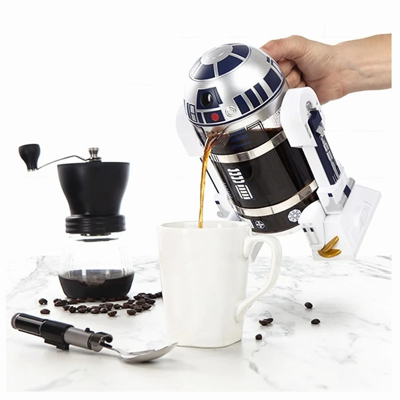 Star Wars R2-D2 Tvar kávovaru kávu 1000 ml r2-d2 mliečny pohár kreatívny stolný ornament Personalizovaný darček keramické kaviarne