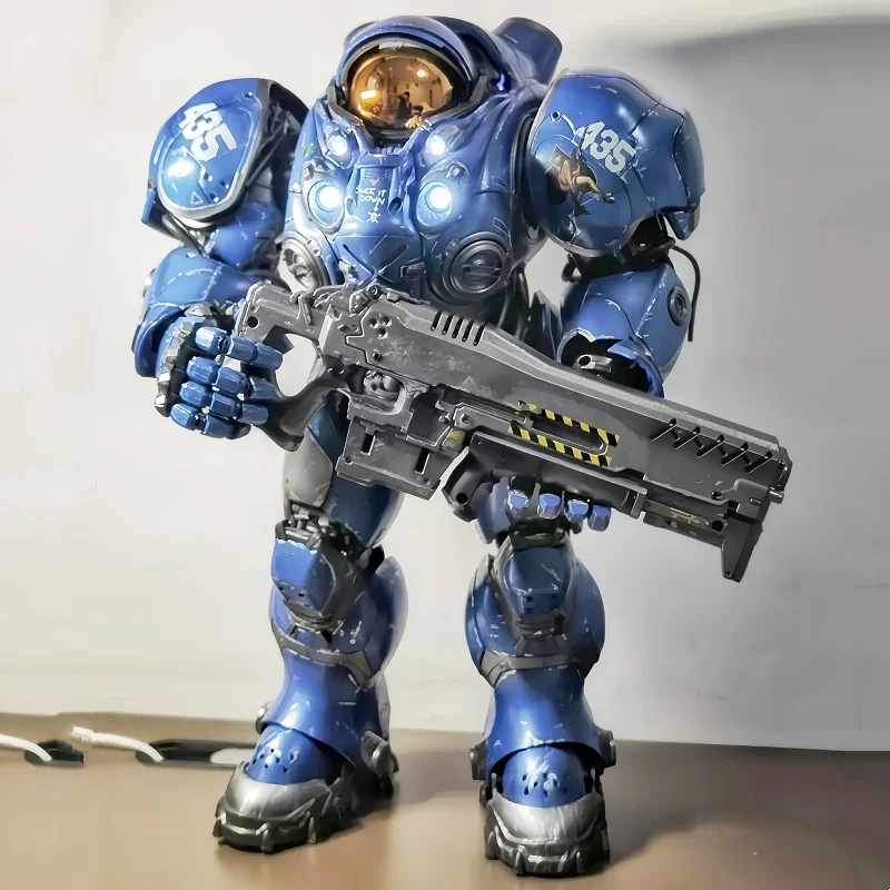 Starcraft 2 ručne vyrobený model Terran Machine Gunman Tekis Finley Toy Doll s hnuteľný