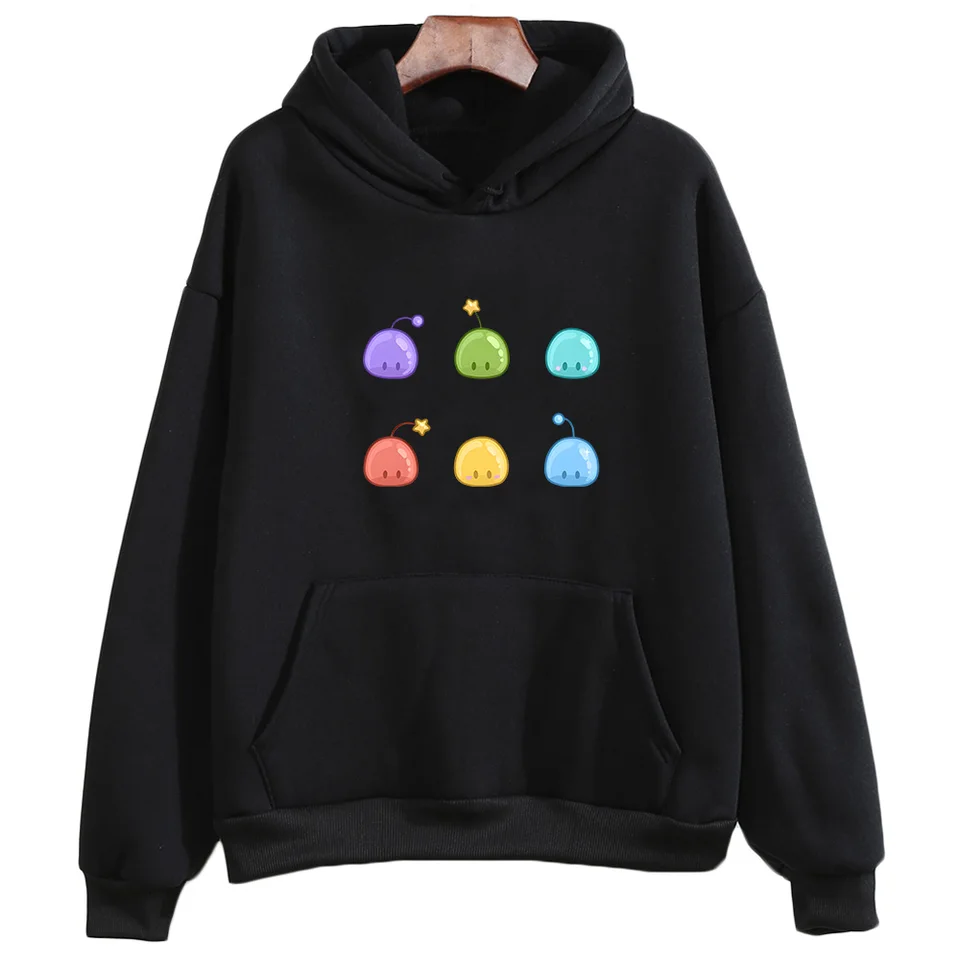 Stardew Valley Slime Print Clothing Cute/Kawaii Grafické mikiny Žena/Mužský jeseň Mikiny s dlhým rukávom Soft