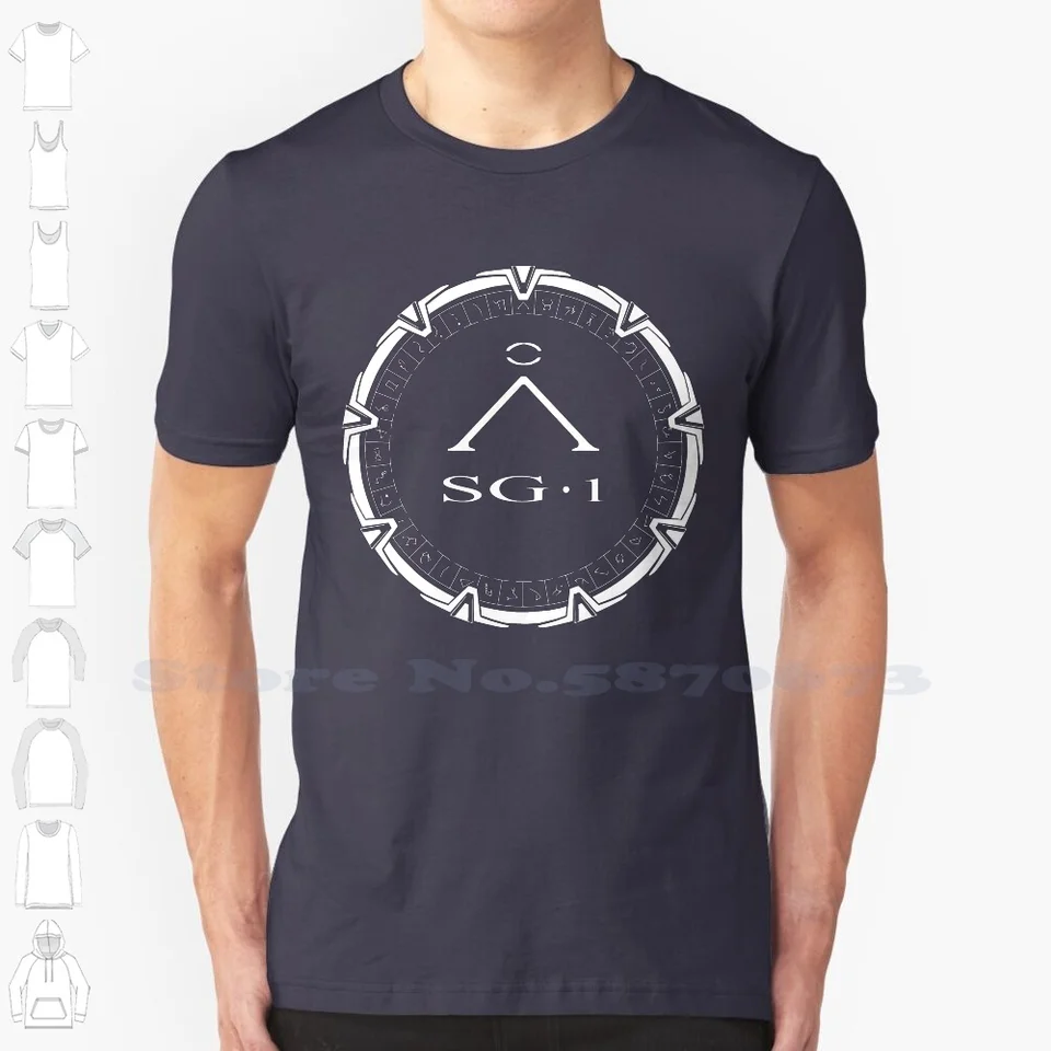 Stargate SG1 100% bavlnené tričko SGI Stargate Atlantis Sci Fi Tealc Scifi Geek Space Earth Skutočne sci-fi červ