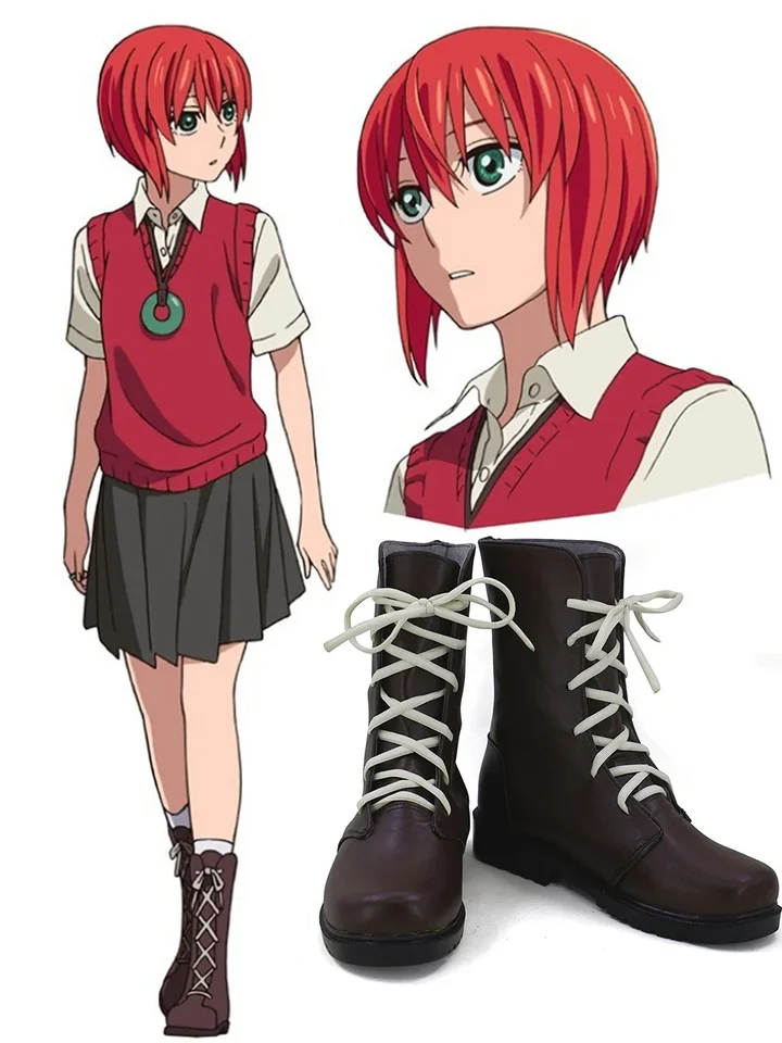 Staroveká Magusova nevesta Chise Hatori Cosplay topánky na mieru vyrobené
