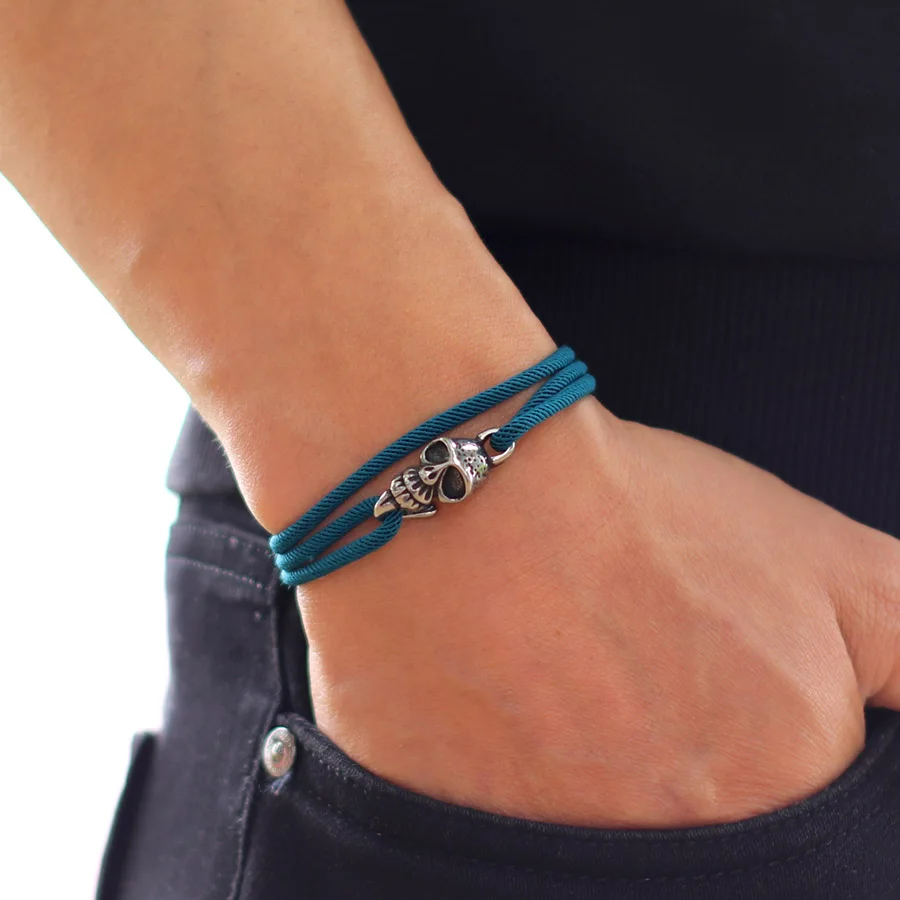 Starožitná nerezová oceľová náramok 3 mm Milan lana nastaviteľný Braclet pre mužov Cool cyklistického lana