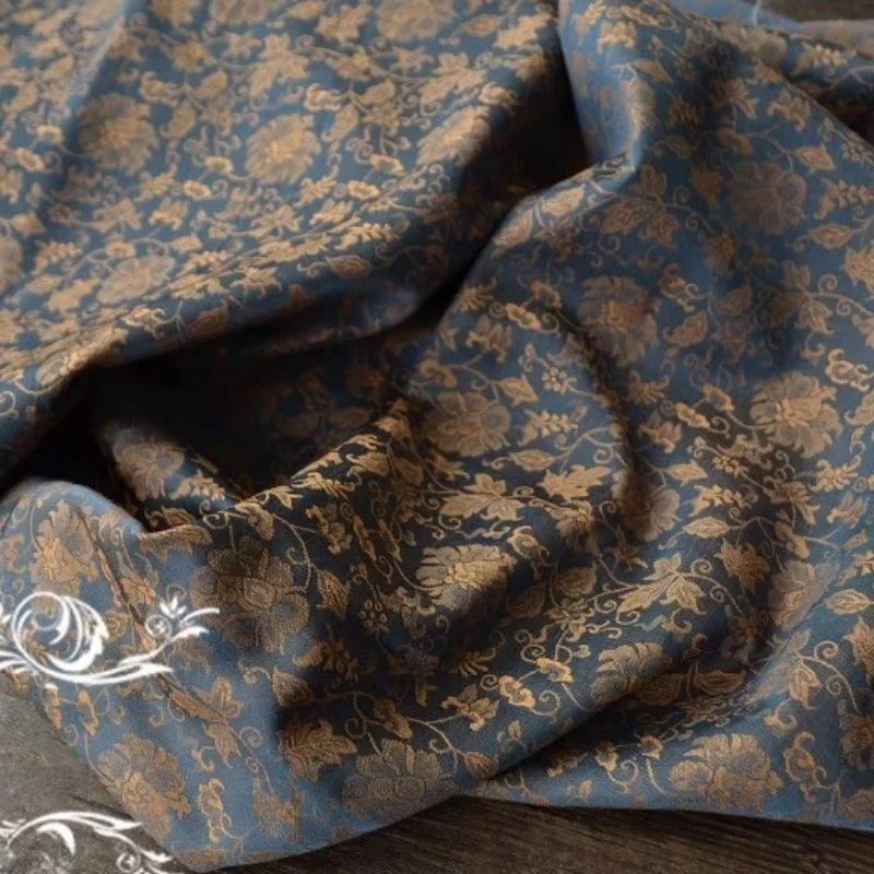 Starožitná vôňa Hodváb Jacquard tkanina hanfu dekoratívna handrička čistý polyester materiál DIY oblečenie šijacie veľkoobchod na meter