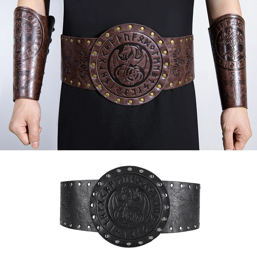 Steampunk Belt Európa Stredoveké korzety PU kožené krídla Ženy Vintage pirátsky pirát gotický bustierový pás potápanie Halloween Man
