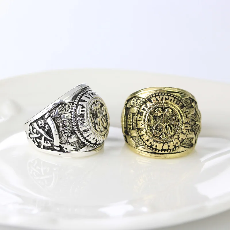Steampunk Cool Men Ring Punk Vintage Rytiny House of Cards Man Cyklór Rings Domineing Mužské šperky kvapky Aillos Anillos