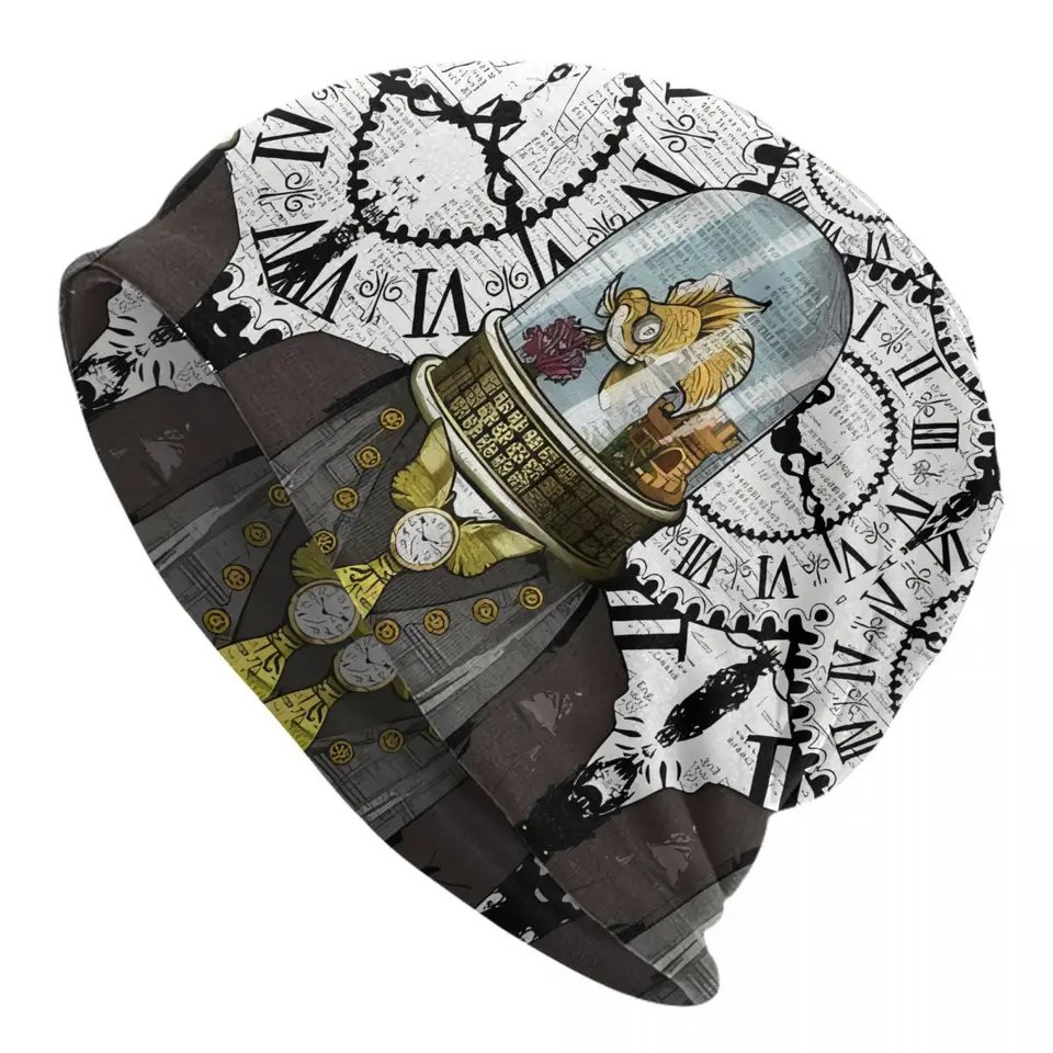 Steampunk Gold Fish kapota vonkajšie tenké lebky čiapky Steampunk pre mužov kreatívne klobúky