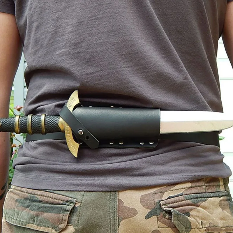Steampunk Larp Ninja Assassin Dagger Dagger Scabbard Belt Stredoveké meč Čepeľ držiteľ Warcraft Cosplay príslušenstvo pre mužov Ženy