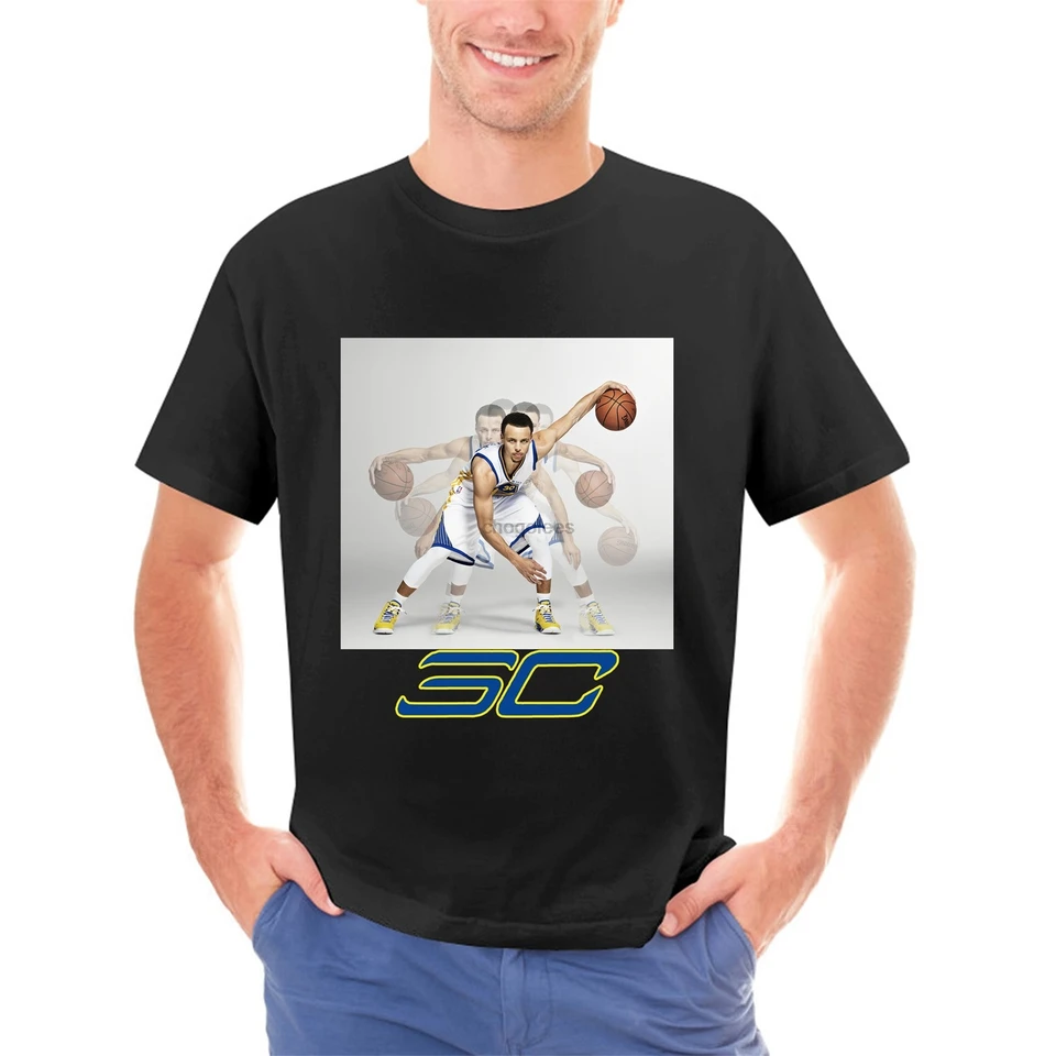 Steph Curry Golden State Dribbling basketbal sublimácie pánske tričko