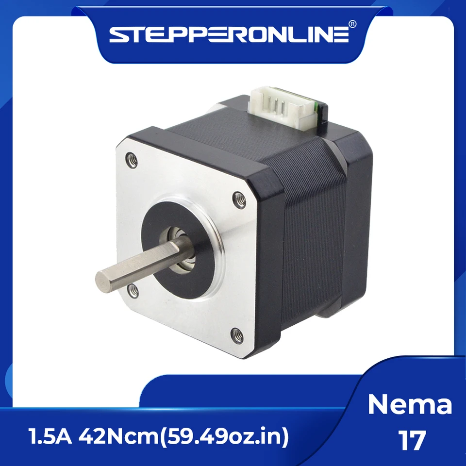Stepperonline 3D tlačiareň NEMA 17 Krokový motor 42ncm 42x38mm 42 Motor 60oz.in 1.5a NEMA17 Krokový 4-vedúci pre CNC smerovač
