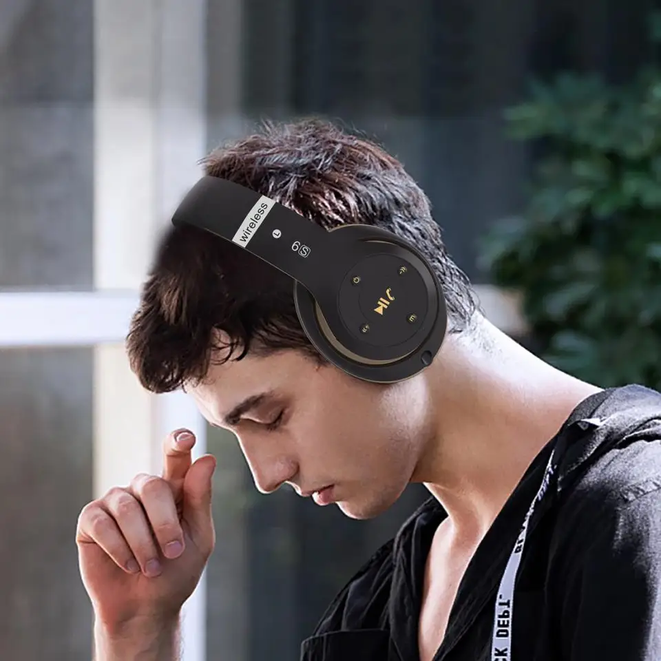 Stereo Surround Serphone HiFi zvuk bezdrôtových slúchadiel, redukcia šumu Pohomb