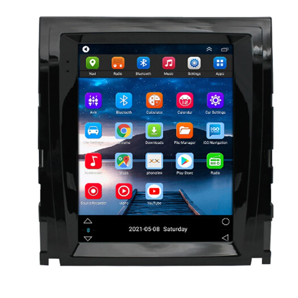 Stereo vertikálne auto pre Cadillac Escalade 2007-2012 Rádio s CarPlay/Android Auto, Android 13 9,7 palca dotykovej obrazovky stereo
