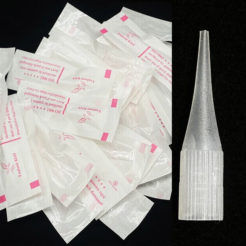 Sterilizované tetovacie tipy pre permanentné make -up obočie na pery na pery slnečné shine ihlové čiapky Obrovská slnečná ihlová tryska 1 000 pcs 1rl