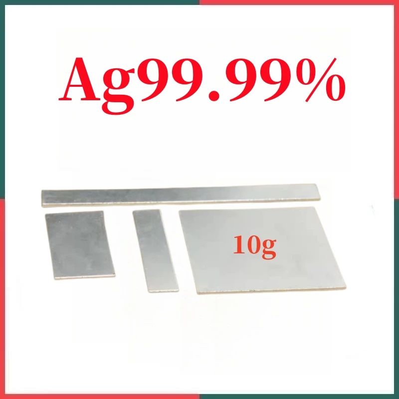 Sterling Silver Piece AG99,99% Štandardná strieborná surovina strieborná, celá strieborná 10G