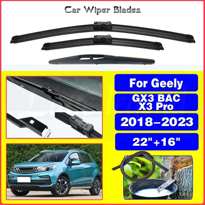 Stierač automobilu pre Geely GX3 BAC X3 Pro 2018 - 2023 Čelné sklo Černé sklo okien čelného skla 2021 2022