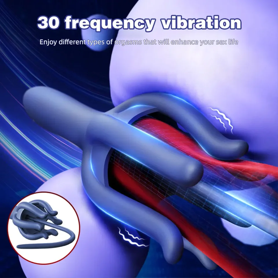 Stimulácia stimulácie koní Silikón SM Mužský penis vibrátor Glans Massager Uretra Plug Dospelé sexuálne hračky pre mužov Masturbácia pohár