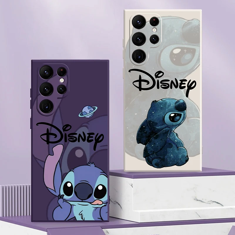 Stitch Bady Disney pre Samsung Galaxy S24 S23 S22 S21 S20 Ultra S10 Plus S23 S21 S20 Fe Pase Pase Liquid Silikone Shell