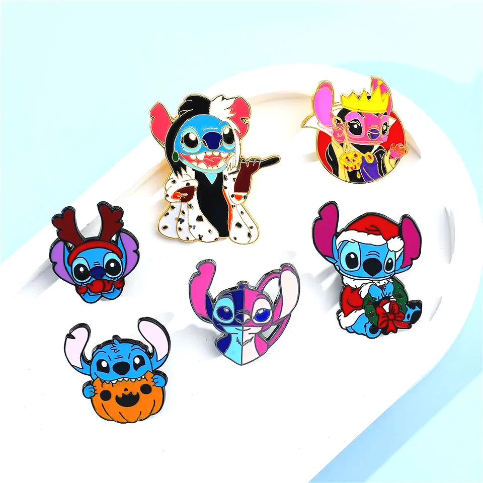 Stitch brošňa Disney Jewerlry Anime Enamel Pin Brošne pre ženy batohové oblečenie dekorácia anime špendlíky y2k šperky PIN