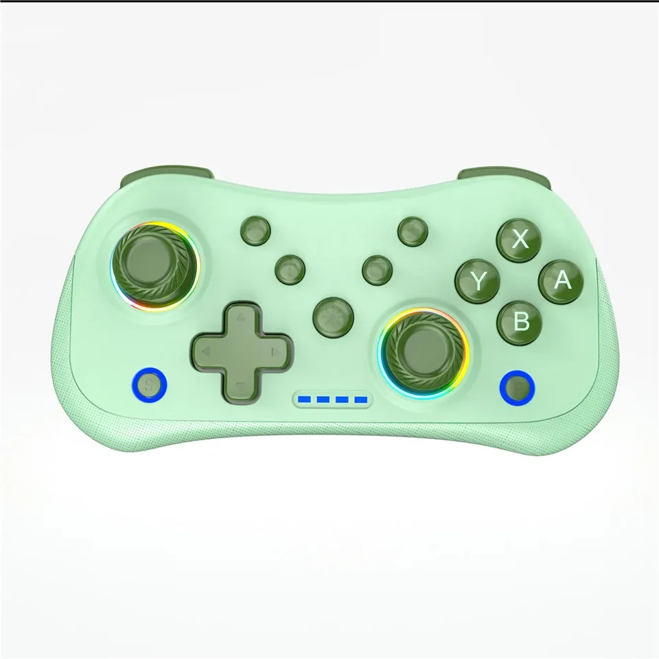 STK-7051 Bluetooth5.0 Hall Wireless Mini Game Controller pre Switch Android iOS PC Vyhrajte duálne vibrácie RGB Illuminácia