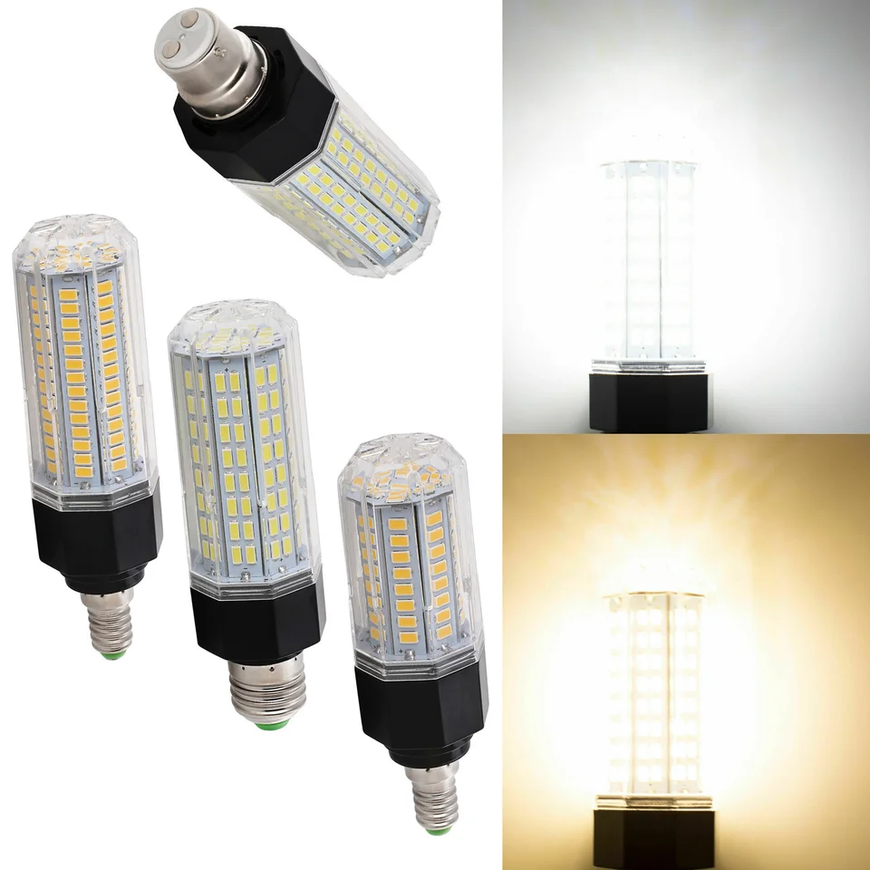 Stlmiteľné LED kukuričné ​​žiarovky E14 Lampka Domáca dekorácia 32W 80/112/112/144leds White Energy-Saving High-Power 110V Warm Room 30W