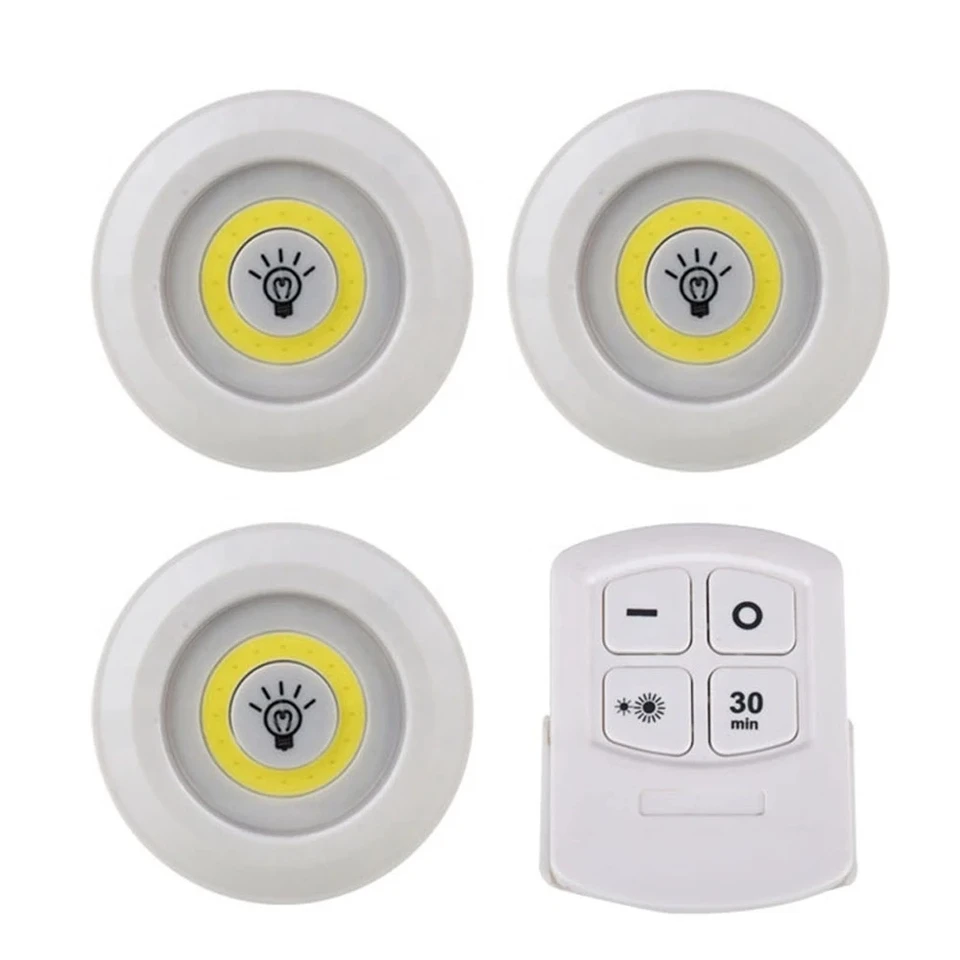 Stlmiteľné LED pod skrinkou svetlo s diaľkovým ovládaním batériu ovládané skrinky LED svetlá v šatníku kúpeľňa osvetlenie biele/teplé