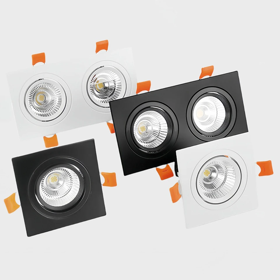 Stlmiteľné zapustené COB LED Downlights 5W 7W 9W 12W 14W 18 W 24 W stropné LED stropné svetlá AC85-265V LED stropné lampa Vnútorné osvetlenie
