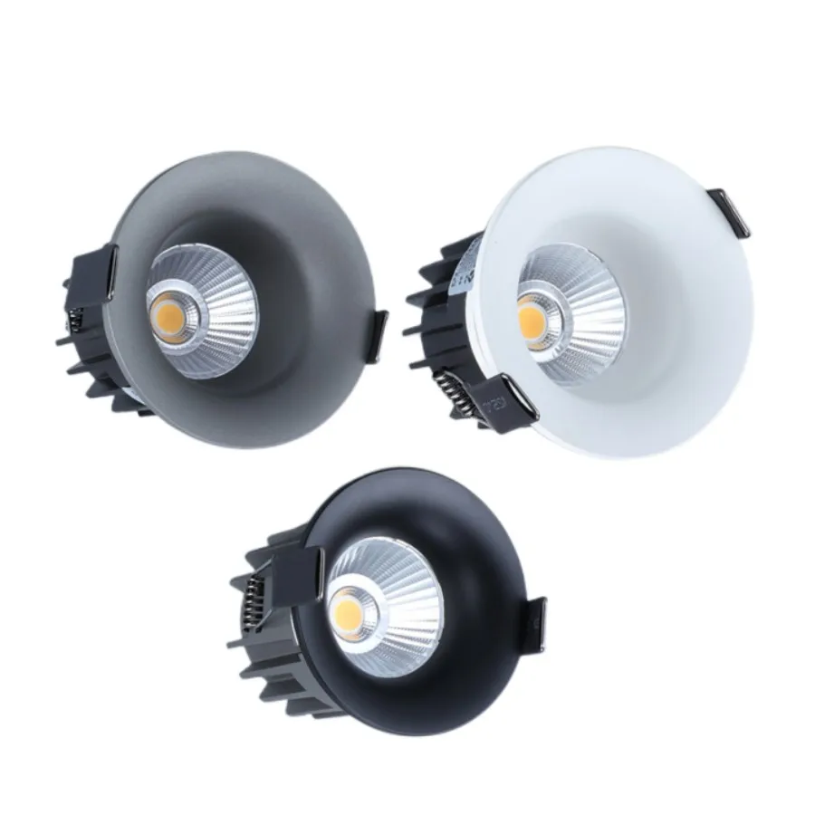 Stlmiteľné zapustené LED Downlights 10W 12W 15W 18W epistar čipový stropný stropný bodové svetlá AC85 ~ 265V pozadia žiaroviek Vnútorné osvetlenie