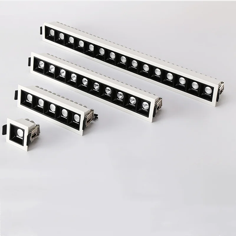 Stlmiteľné zapustené stropné svetlá LED stropu Cree Strip 2W 4W 6W10W 20W 30 COB LED LED DWN Lights AC220V LED pásma LAMP INDORON OBLASŤ