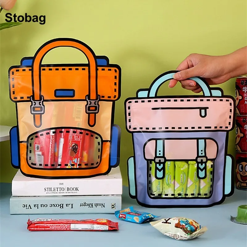 Stobag 50ks Candy Snack Balenie vrecká na zips
