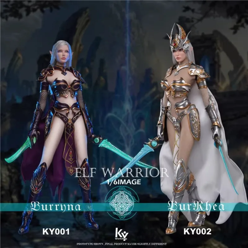 Stock Original Kystudio Ky001 Ky002 Elf Žena vojak Burryna Burrhea EIF Warrior Wilderness Panther 1/6 akčného modelu Gift