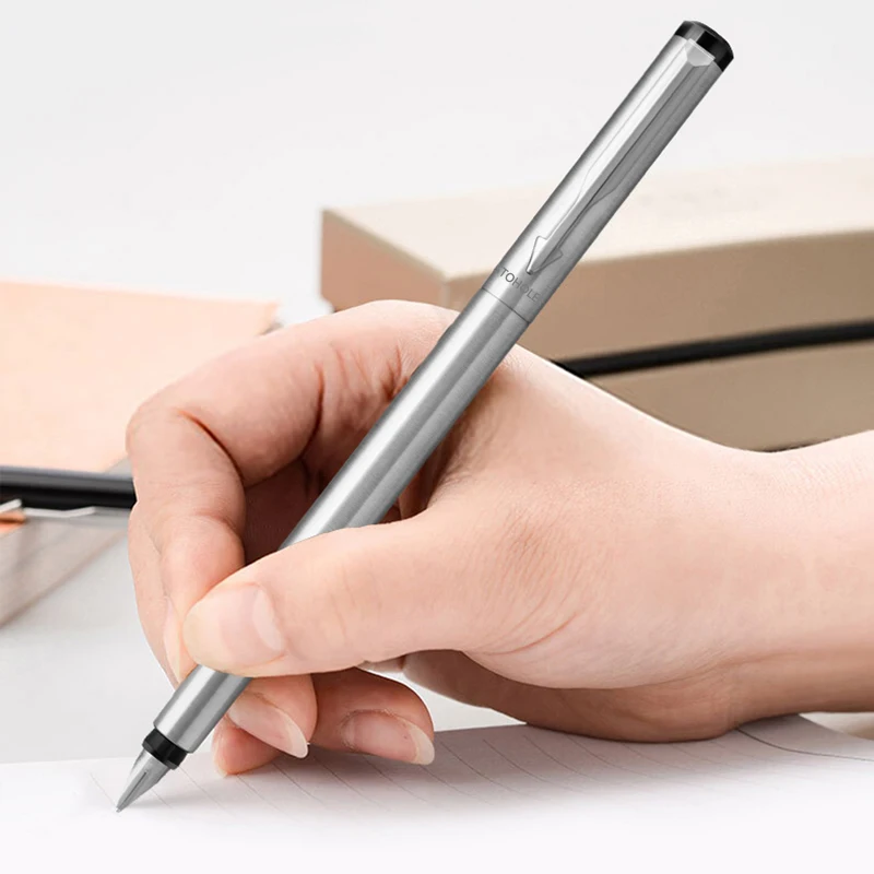Stoholee Fountain Pen 0,5 mm hrot Full Metal Body Business Darček Písanie kaligrafie Kancelária Kancelária Rovnako ako Parker Fountain Pen