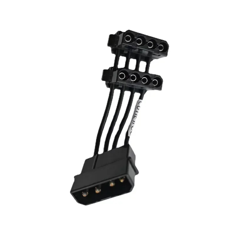 Stolný počítač Atx napájací kábel D 4Pin IDE Molex 1 až 2 Splitter 2-port samec samíc krátky kábel 18awg